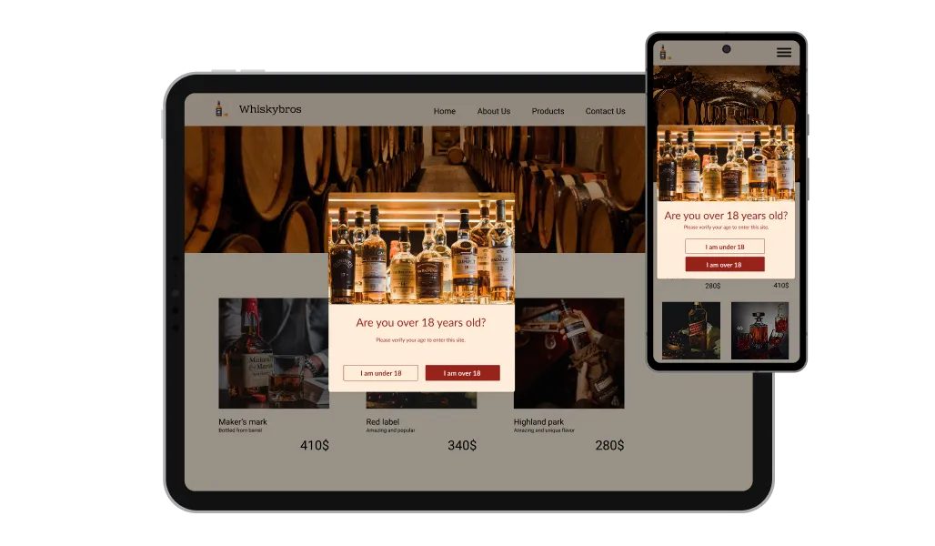 Age Gate - Responsive Age Gate for Every Device