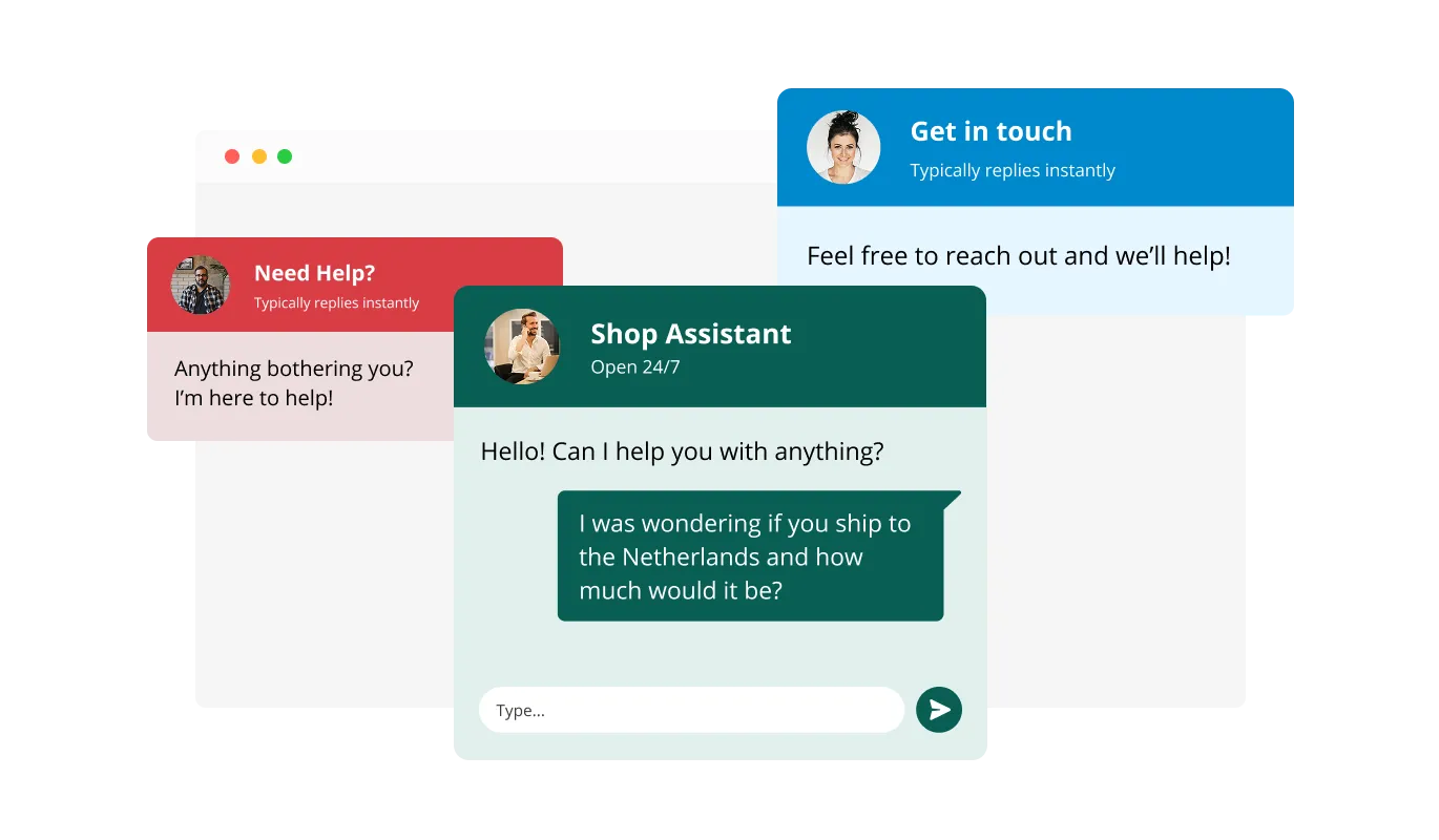 AI Chatbot - Choose from Various Virtual Assistant Design Skins