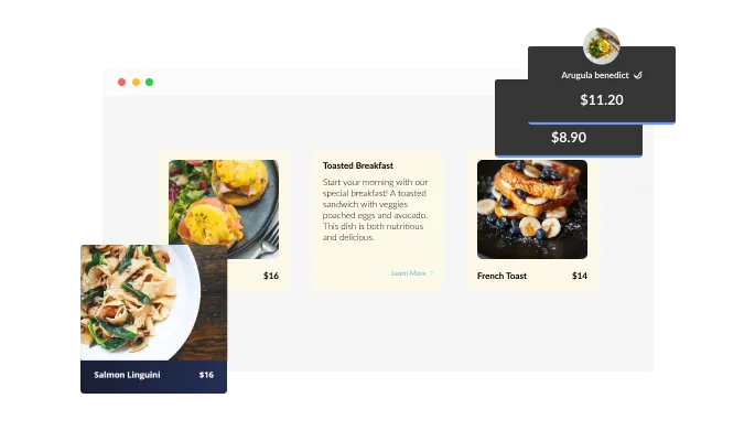 Restaurant Menu Flip Cards - Restaurant Menu Flip Cards Multiple Layouts