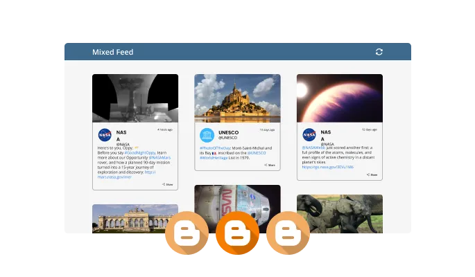 Blogger Feed - Multiple Feed Types