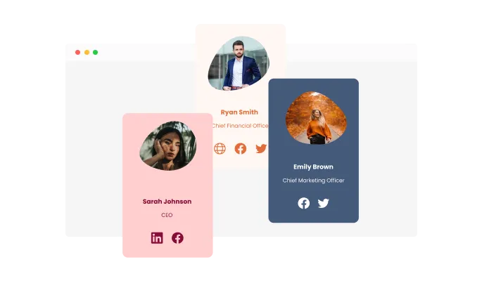 Team Members Blobs - Multiple Blob Types
