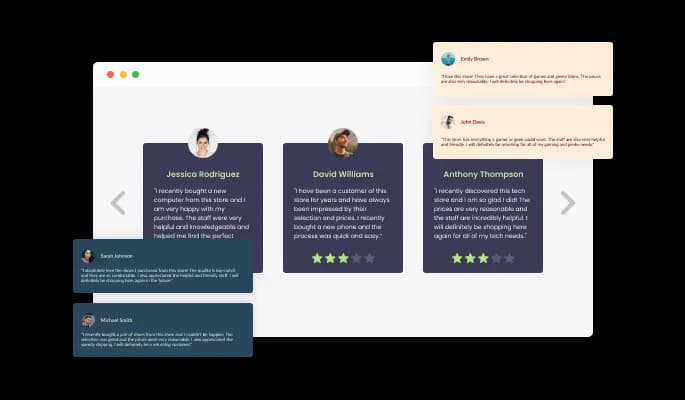 Testimonials Slider - Multiple Skins