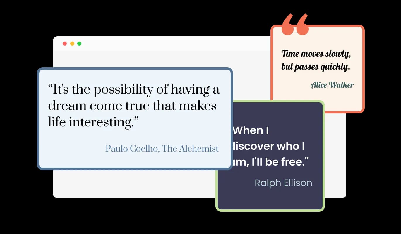 Quotes Carousel - Carousel Size