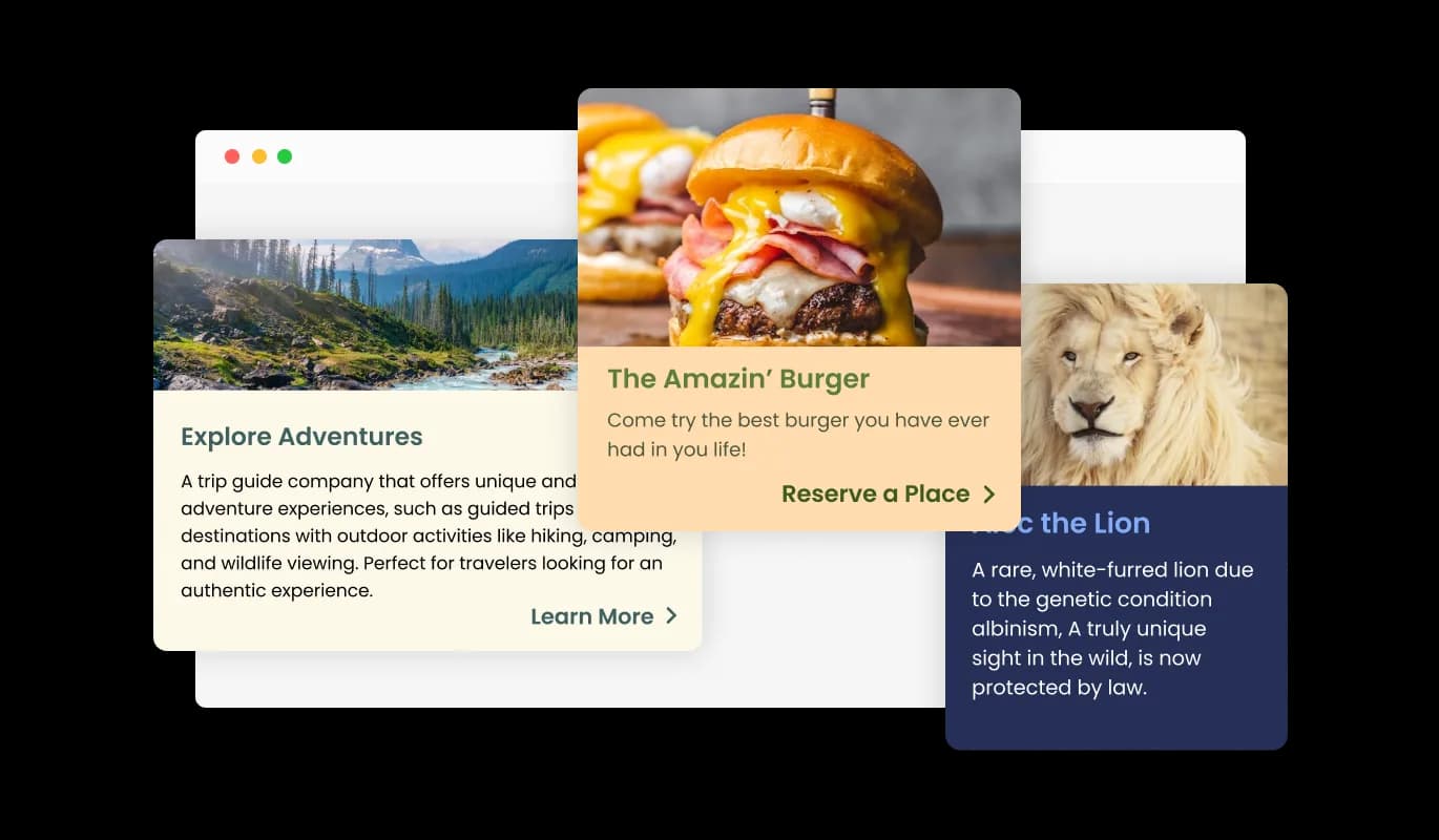 Card Carousel - Card Carousel widget Multiple Skins