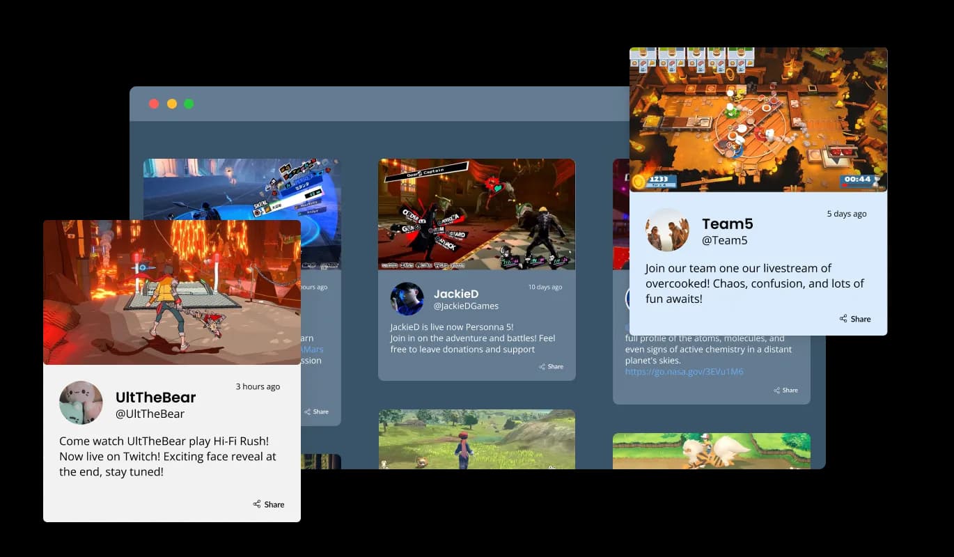 Twitch Feed - Twitch Feed Multiple Skins