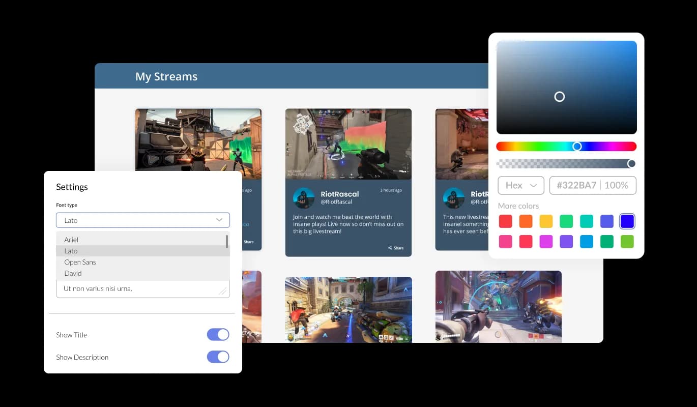 Twitch Feed - Fully Customizable