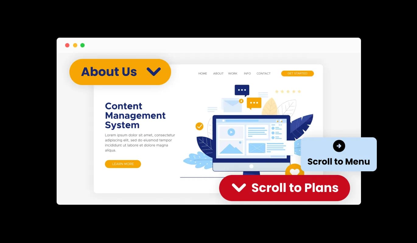 Scroll to Element Button - Multiple Layouts