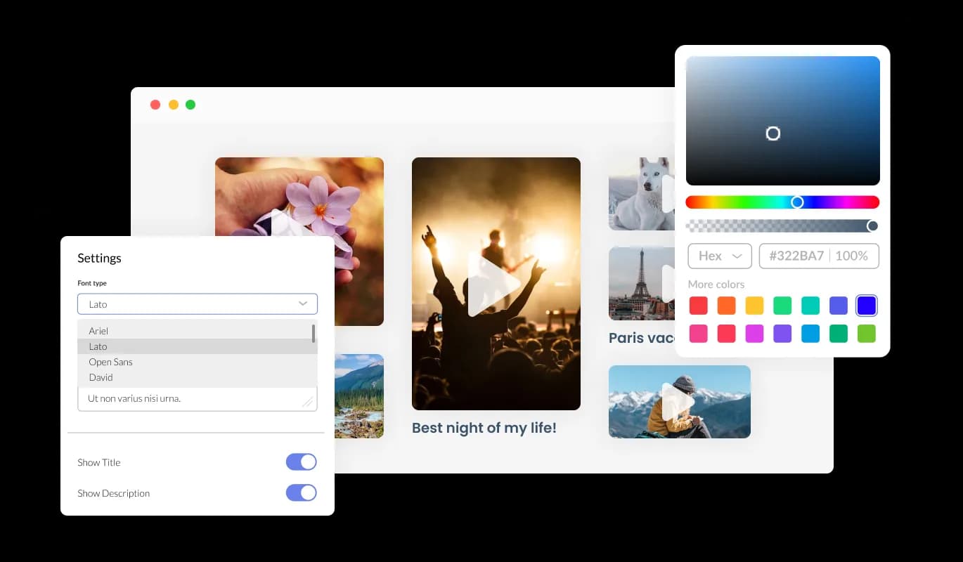 Video Gallery - Fully Customizable Video Gallery