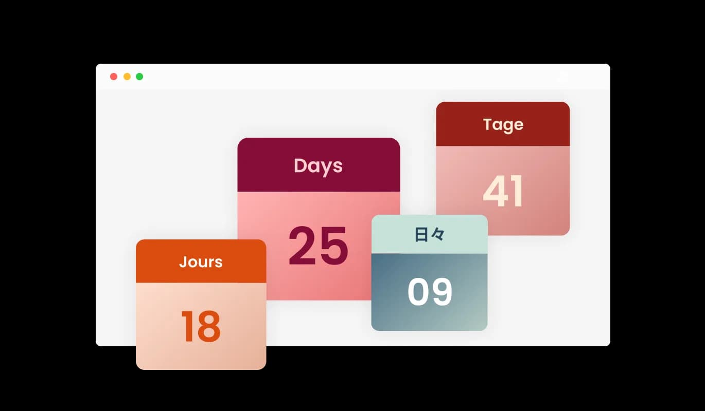 Count-Up Clock - Tailored Labels and Descriptions