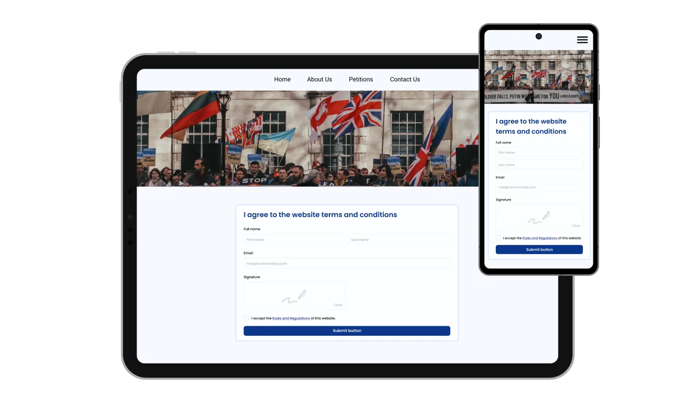 Consent Form - Highly Responsive Consent Form