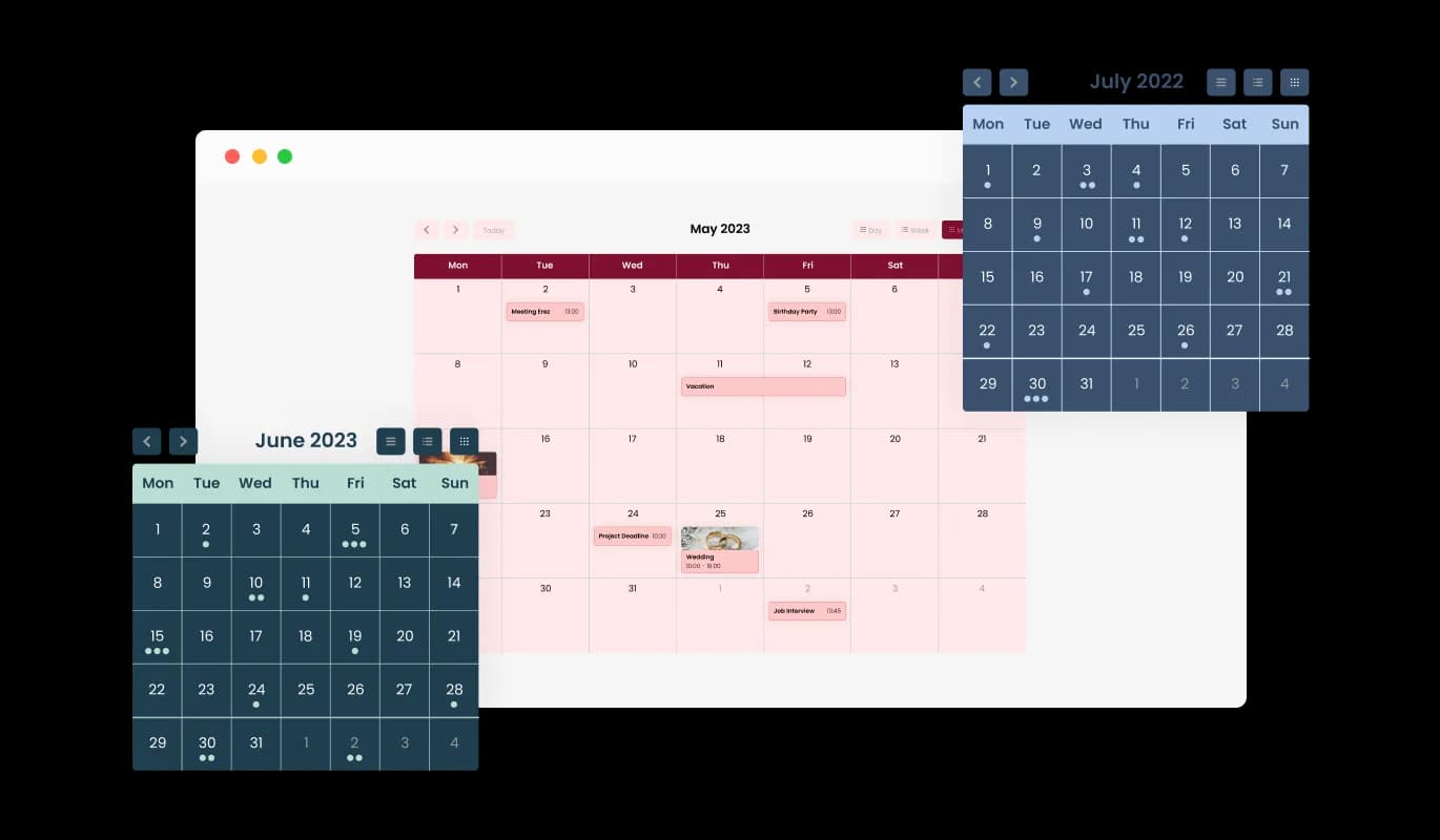 Events Calendar - Calendar Multiple Skins