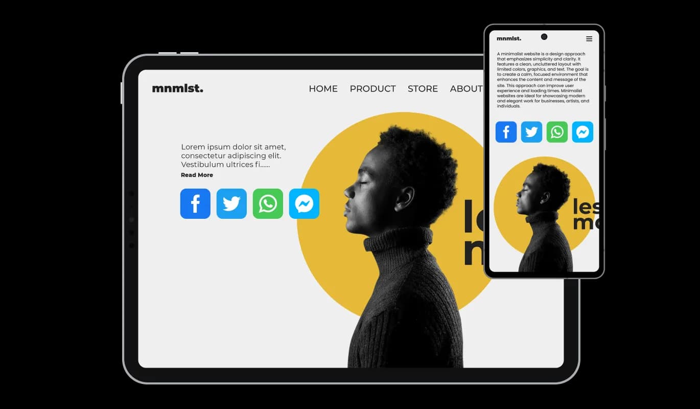Social Share Buttons - Responsive Social Media Sharing Tool