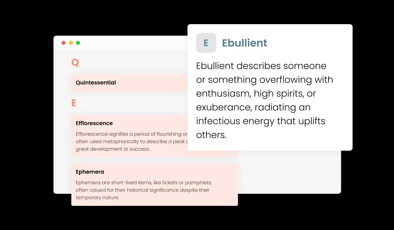 Glossary - Direct Term Clarification with the Glossary Widget
