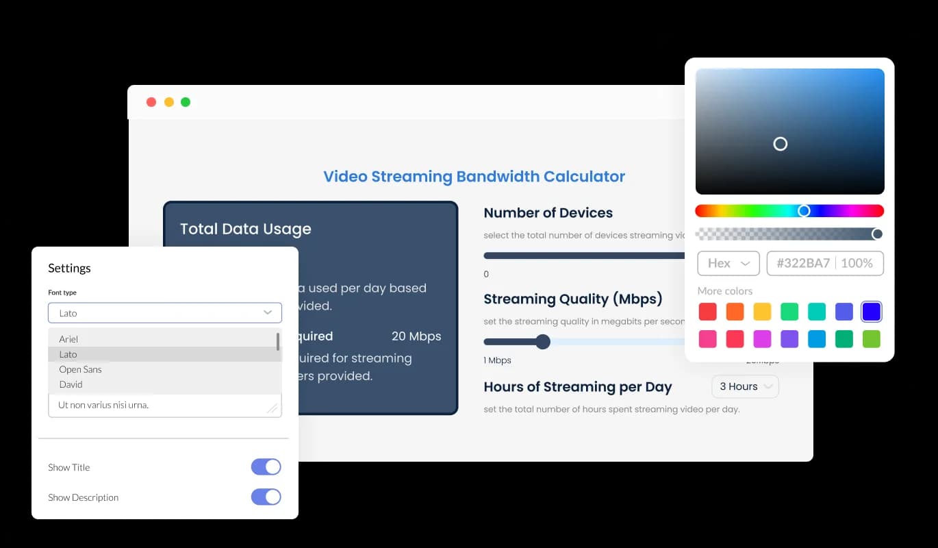 Calculator - Fully Customizable Calculator Widget