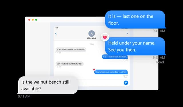 iMessage Conversation - Threads You Build Yourself
