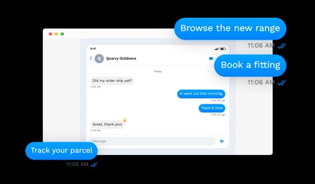 Messenger Conversation - Clickable Message Links