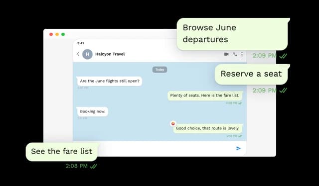 Telegram Conversation - Clickable Message Links