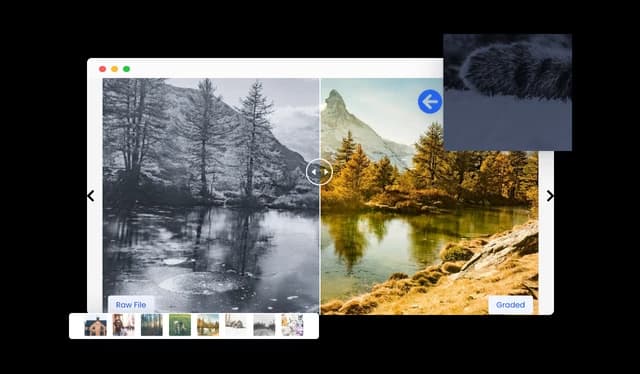 Before & After Carousel - Arrows, Pagination, and Thumbnail Navigation