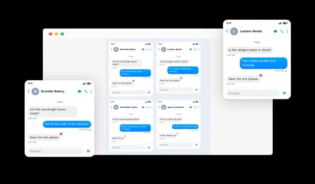 Messenger Conversation - Multiple Conversation Layouts