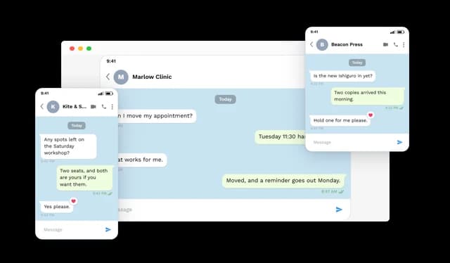 Telegram Conversation - Responsive Design
