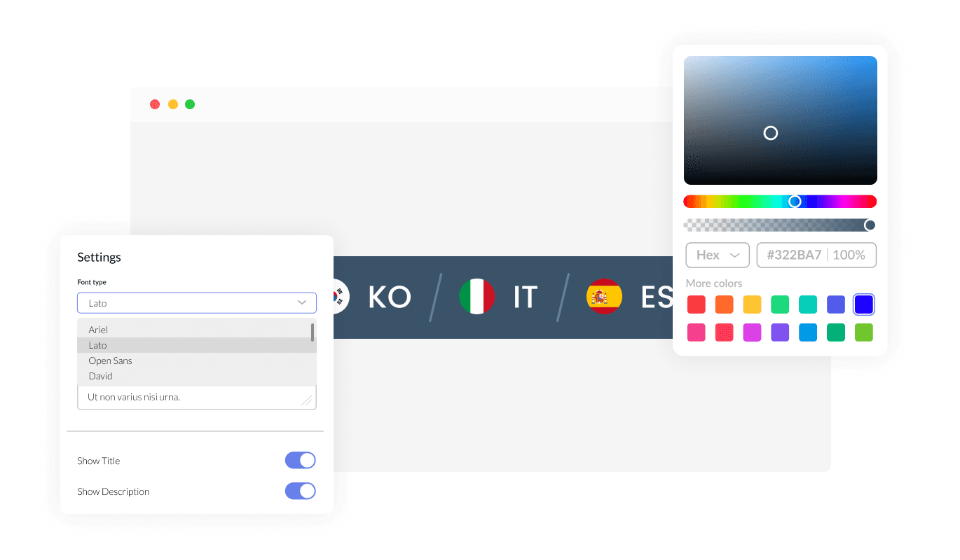 Website Translator - Fully Customizable Website Translator Widget