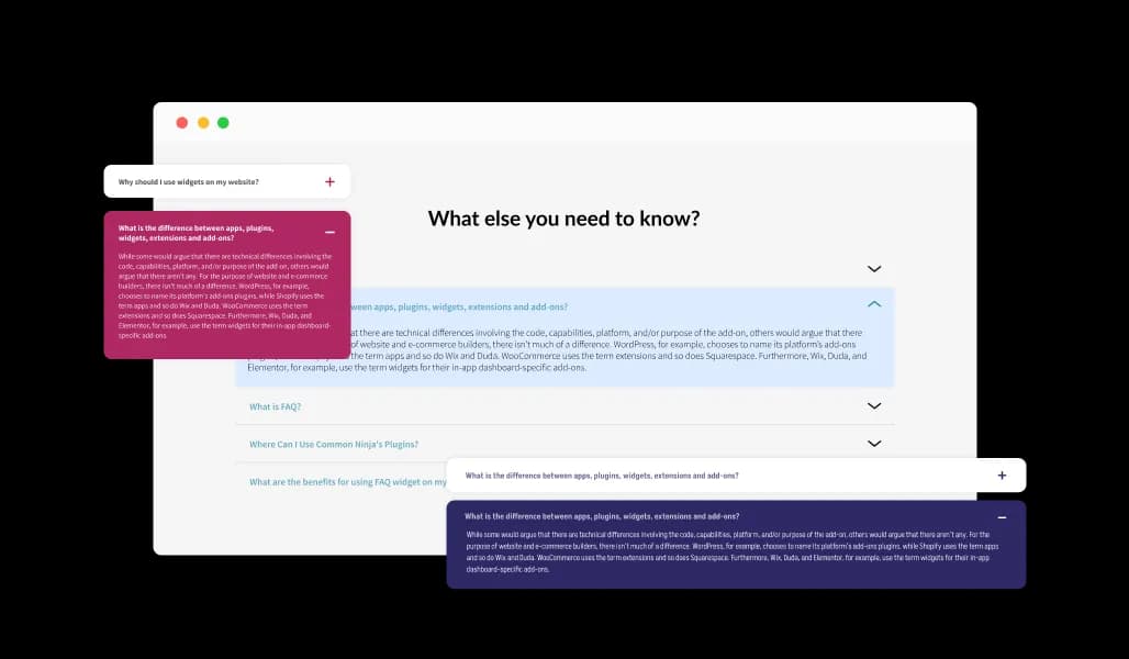 Collapsible Content - Multiple Design Styles