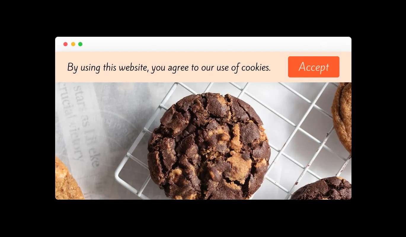 Cookie Banner - Clear and simple Cookie Banner