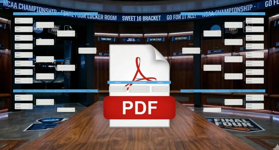 March Madness Bracket Maker - Export the Bracket as an Image or PDF