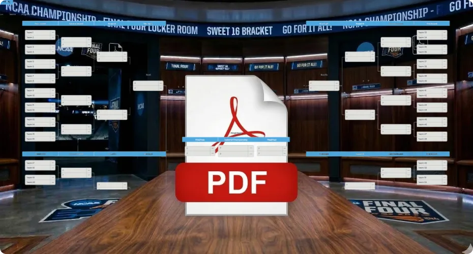 March Madness Bracket Maker - Export the Bracket as an Image or PDF