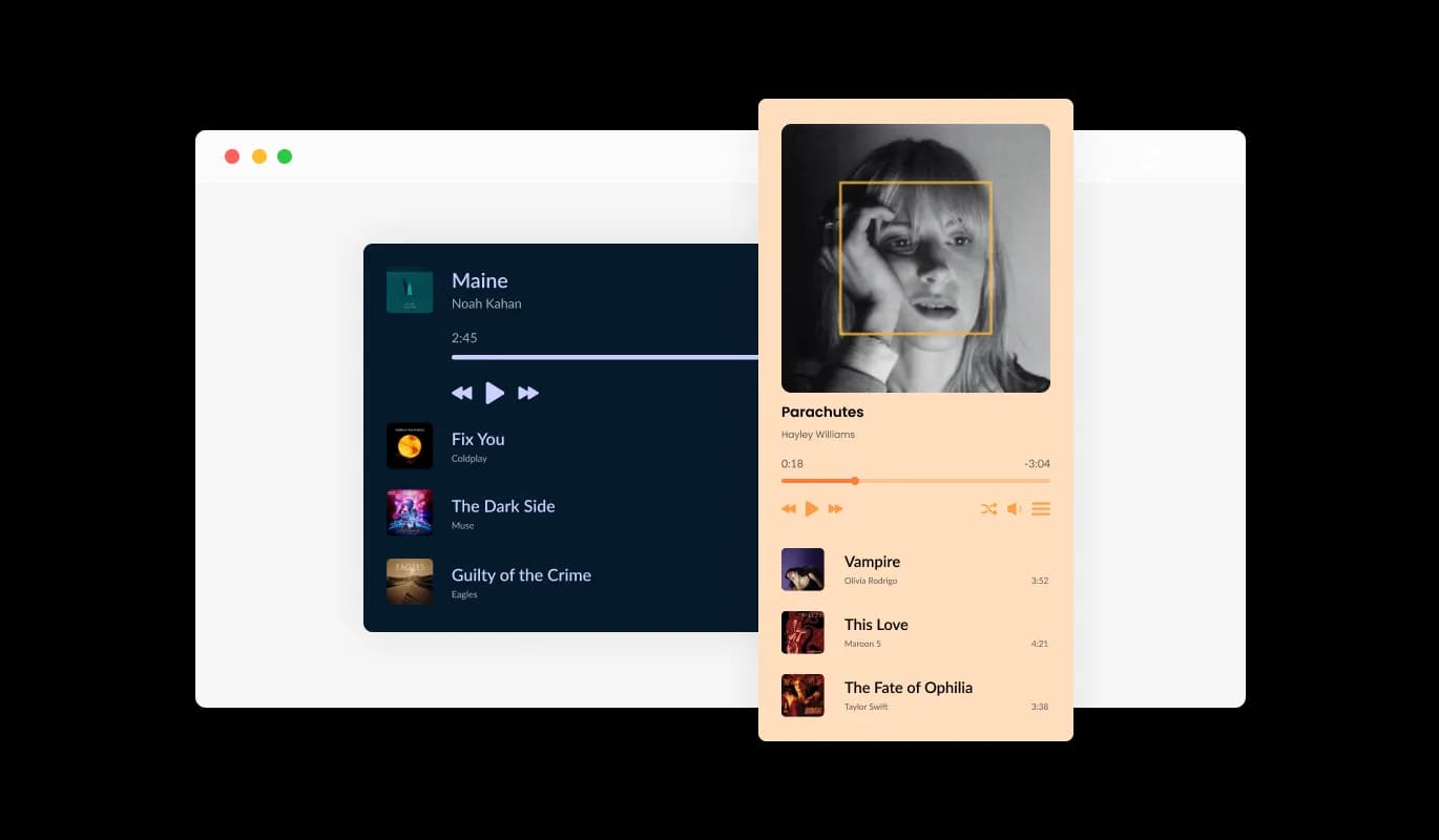 Music Player - Create Engaging Playlists That Fit Any Website Design