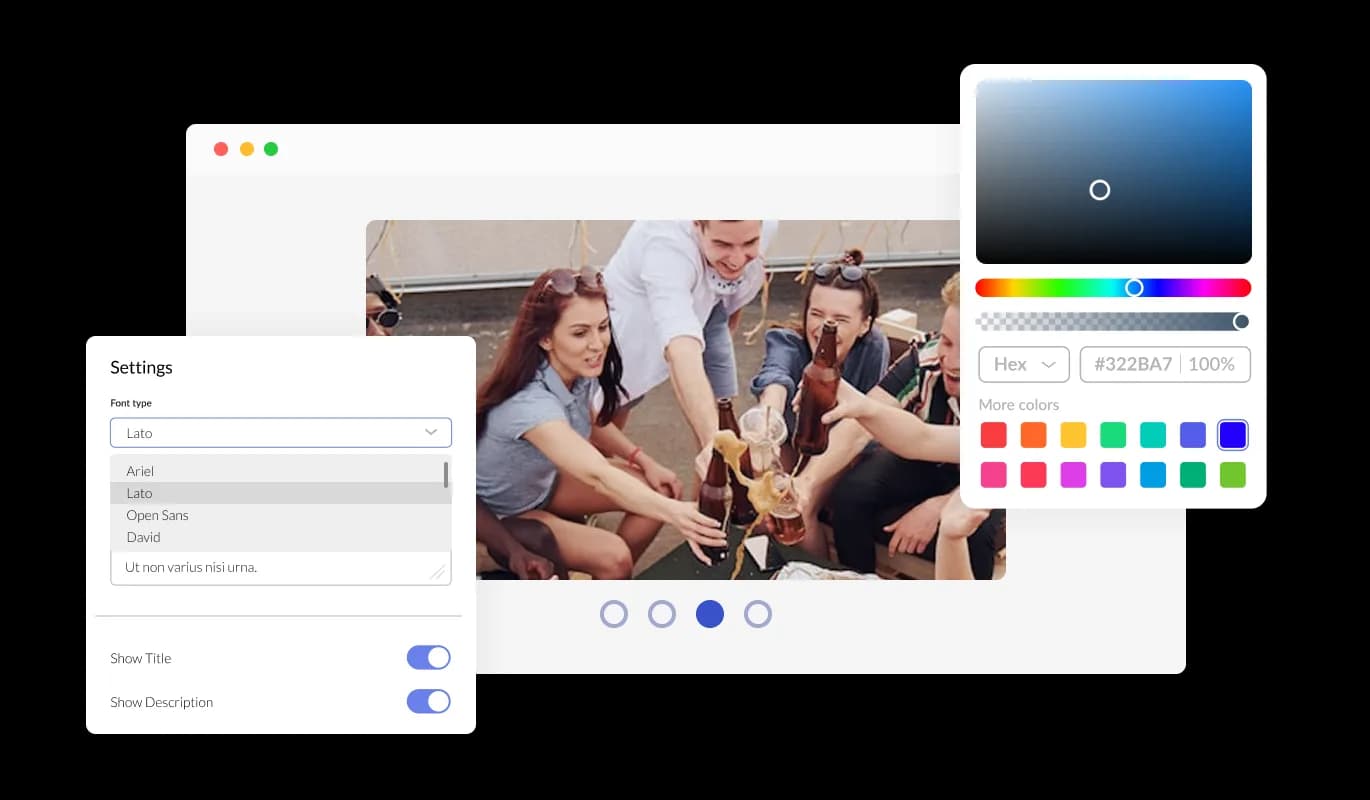 Slideshow - Customize the Slideshow Look to Match Your Site