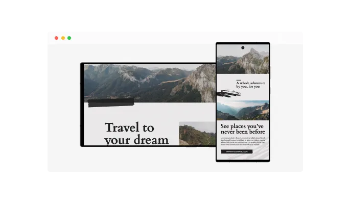 Device Mockup - Landscape & Portrait Options Device mockup