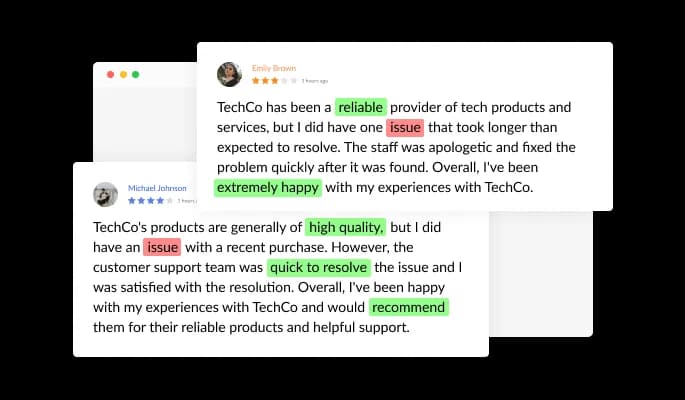 Google Reviews - Include or Exclude Keywords