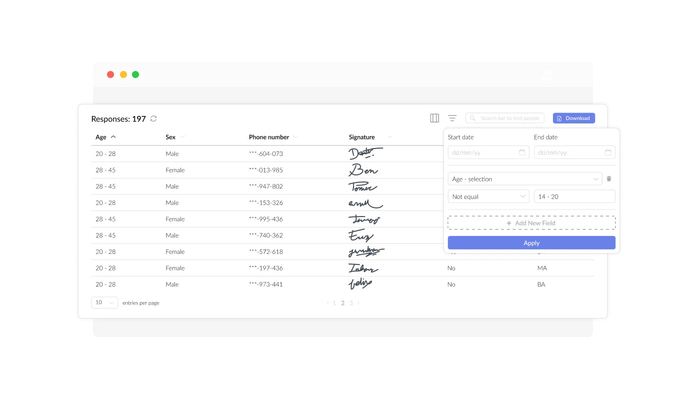 Consent Form - Efficient Data Collection from Consent Forms